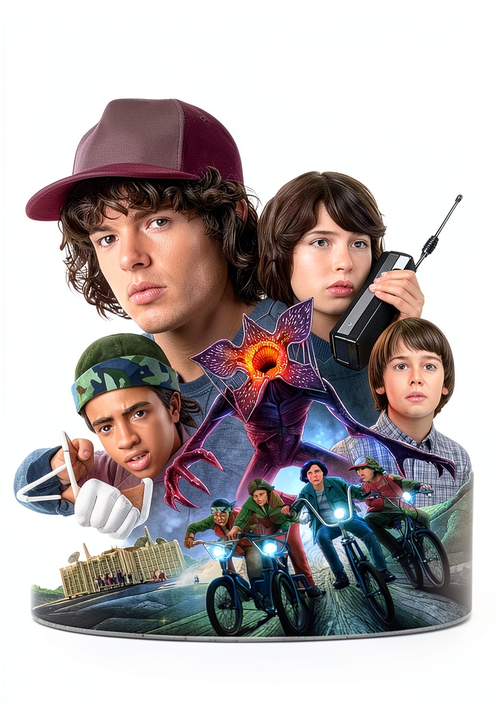 Installing Stranger Things Graphic Novel Kindle Dark Horse 384‑Page Sci‑Fi on a wooden desk
