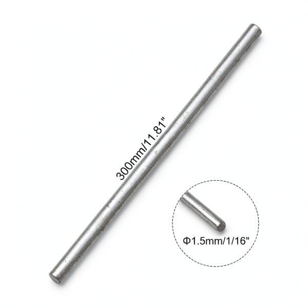 uxcell 304 Stainless Steel Round Rod Lathe Bar Stock 300mm 10pcs-1