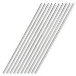 uxcell 304 Stainless Steel Round Rod Lathe Bar Stock 300mm 10pcs-0