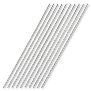 uxcell 304 Stainless Steel Round Rod Lathe Bar Stock 300mm 10pcs-0