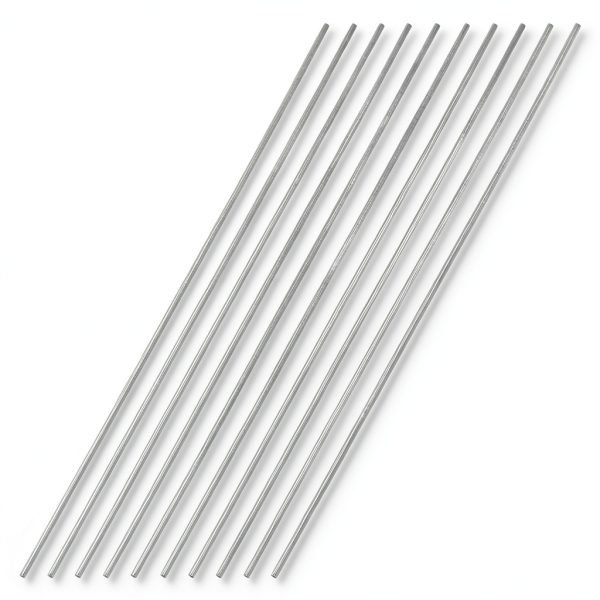 uxcell 304 Stainless Steel Round Rod Lathe Bar Stock 300mm 10pcs-0