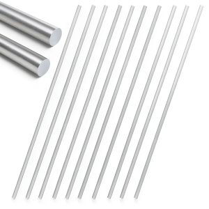 YOXMULK Stainless Steel Rods 1.5MM x 400MM 20pcs Silver-0