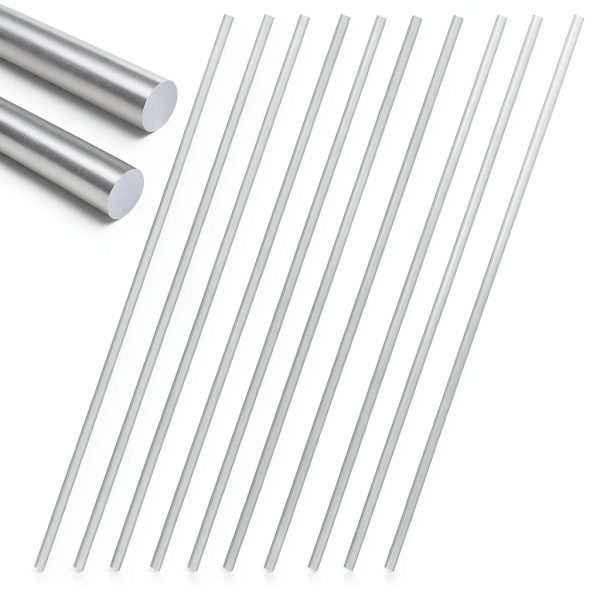 YOXMULK Stainless Steel Rods 1.5MM x 400MM 20pcs Silver-0