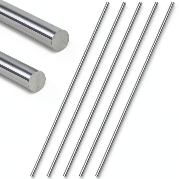 5 PCS 6mm 304 Stainless Steel Rods CHUAN JING Solid Round Rods for DIY-0