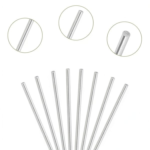 304 Stainless Steel Rods LepoHome 2PCS 6.35mm (1/4in) 12in Lathe Bar-2