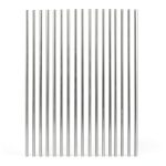 24Pcs 304 Stainless Steel Round Rod, 3mm x 300 mm Metal Solid Shaft Rods, Lathe Bar Stock for DIY Crafts Model Car Helicopter Airplane-0