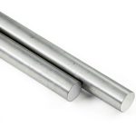 Gisafai 2 Pcs 316 Stainless Steel Rod 1/4''(6mm) Diameter 24 Inch (610mm) Length Solid Round Bar Metal Shaft Rods for DIY Craft Industry Metal Working-0
