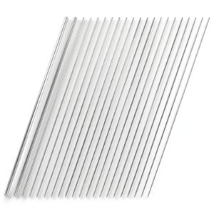 Swpeet 104Pcs 12 Sizes 0.3 mm, 0.4 mm, 0.5 mm, 0.6 mm, 0.8 mm, 1 mm, 1.2 mm, 1.4 mm, 1.6 mm, 1.8 mm, 2 mm, 3 mm 40cm-16 Length Stainless Steel Rods Sets-0