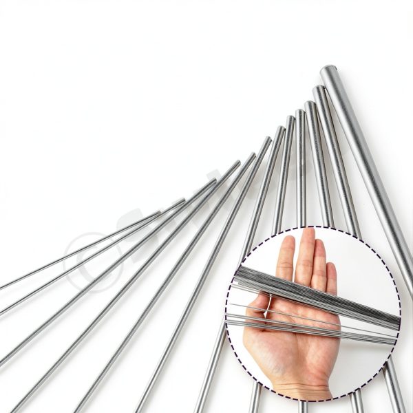 Swpeet 104Pcs 12 Sizes 0.3 mm, 0.4 mm, 0.5 mm, 0.6 mm, 0.8 mm, 1 mm, 1.2 mm, 1.4 mm, 1.6 mm, 1.8 mm, 2 mm, 3 mm 40cm-16 Length Stainless Steel Rods Sets-2
