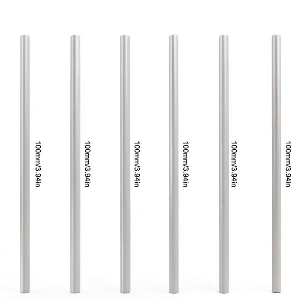 30 Pcs 6 Sizes 1mm, 1.5mm, 2mm, 2.5mm, 3mm, 4mm x Length 100mm (3.93 Inch) 304 Stainless Steel Round Rod, Metal Rod, Metal Solid Shaft Rods for Industry, Metal Working Hobbies and DIY Craft-1