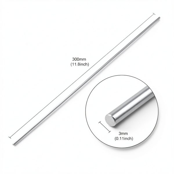 300mm x 3mm 304 Stainless Steel Round Bar TOPPROS Lathe Stock 10pcs-2