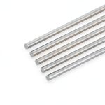 MECCANIXITY 304 Stainless Steel Round Rods, 6mm x 350mm Solid Shaft Rods for DIY Craft Model Car Helicopter Airplane, Pack of 5-0