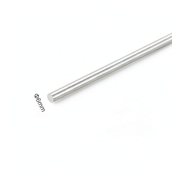 MECCANIXITY 304 Stainless Steel Round Rods, 6mm x 350mm Solid Shaft Rods for DIY Craft Model Car Helicopter Airplane, Pack of 5-1