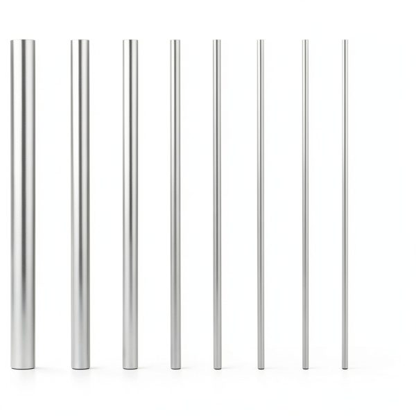 24 Pcs 304 Stainless Steel Round Rods Bar Assorted Diameter 1.5-8 mm for 100 mm Length with Plastic Storage Box Stainless Steel Stick for Drift Punches Various Shaft DIY Craft Models Plane Ship Cars-3