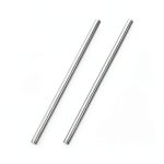 uxcell 6mm x 200mm 304 Stainless Steel Solid Round Rod 2pcs DIY Craft-0