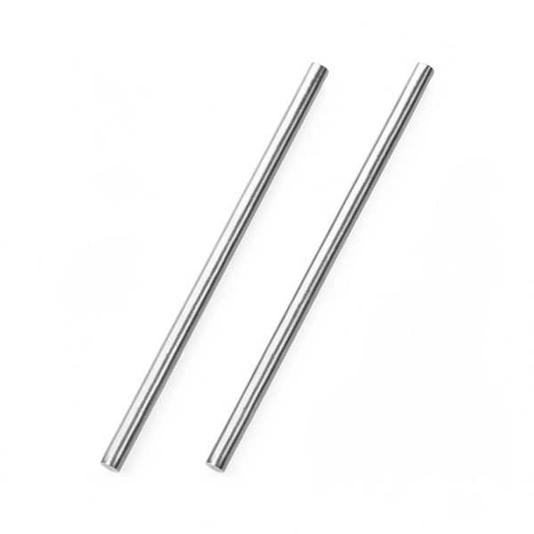 uxcell 6mm x 200mm 304 Stainless Steel Solid Round Rod 2pcs DIY Craft-0
