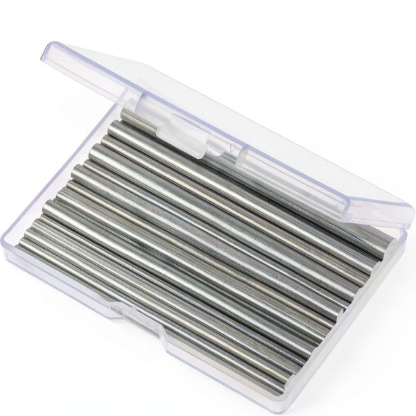 24 Pcs 304 Stainless Steel Round Rods Bar Assorted Diameter 1.5-8 mm for 100 mm Length with Plastic Storage Box Stainless Steel Stick for Drift Punches Various Shaft DIY Craft Models Plane Ship Cars-2